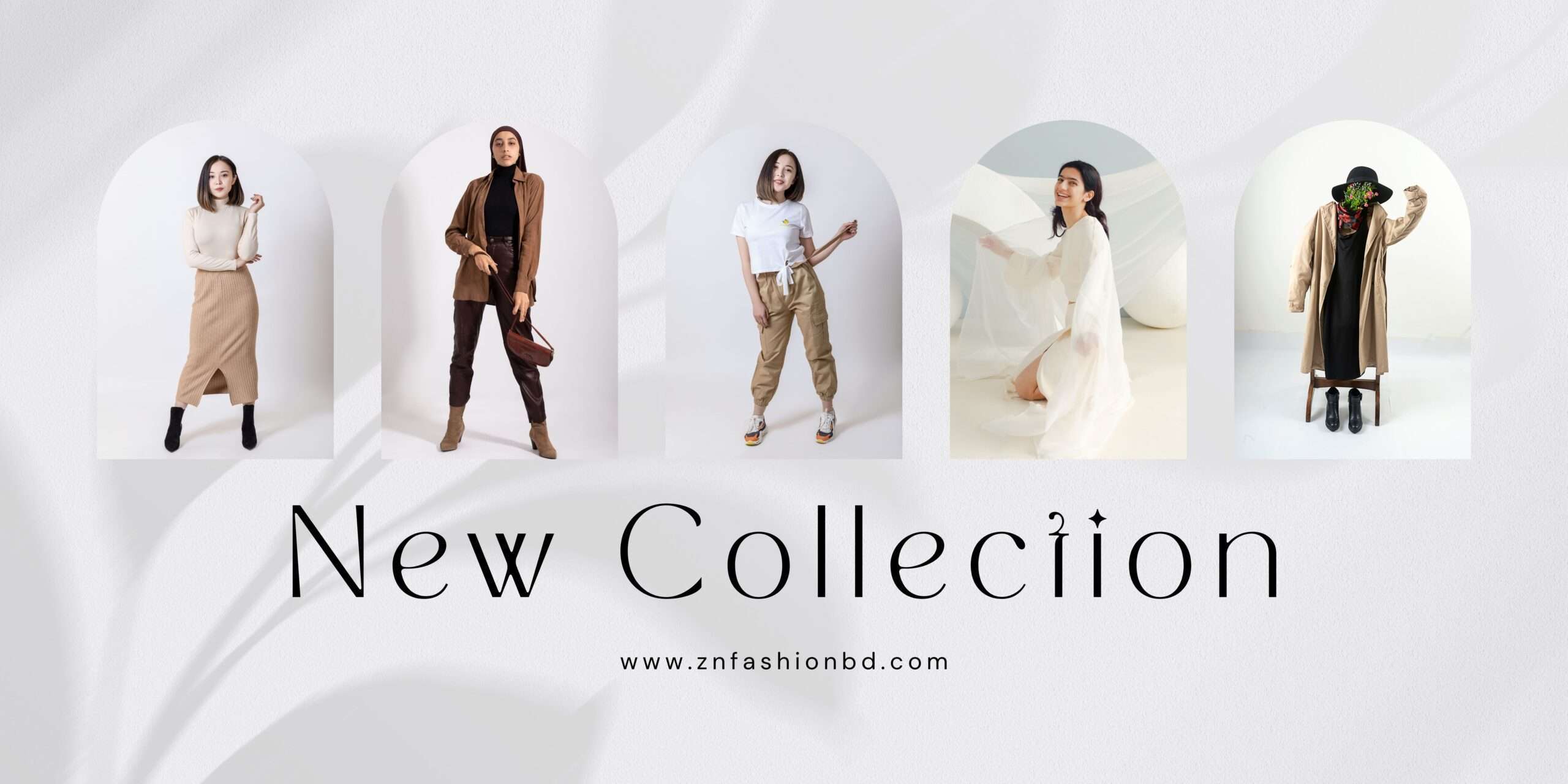 Gray Minimalist New Collection Banner